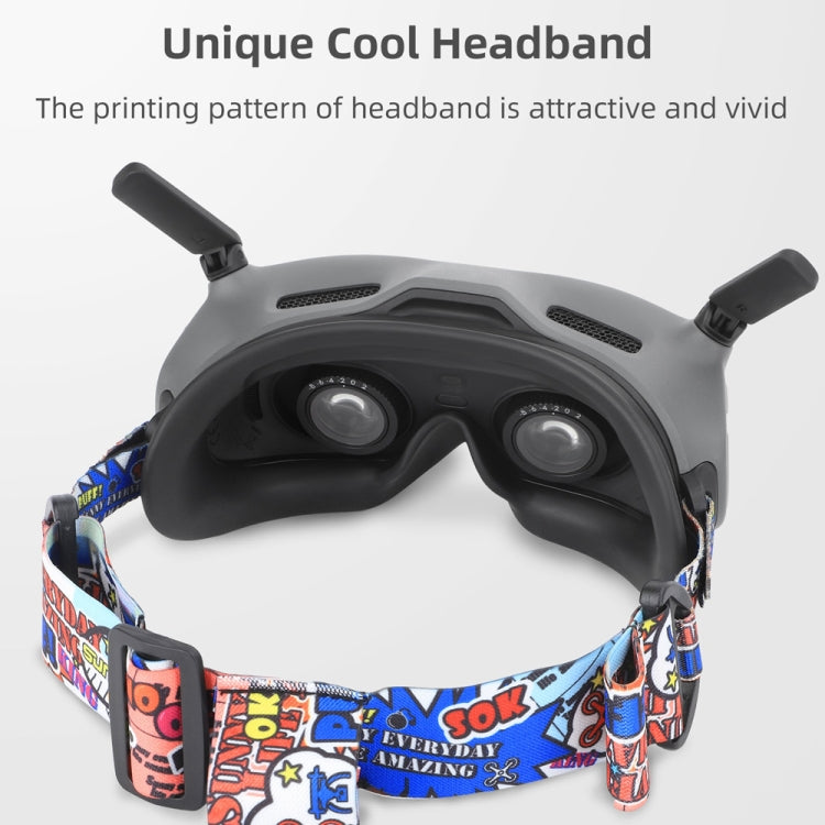 Sunnylife TD487 For DJI Avata / FPV Goggles V2 Color Headband Fixed Elastic Strap(Camouflage) - Other Accessories by Sunnylife | Online Shopping South Africa | PMC Jewellery | Buy Now Pay Later Mobicred