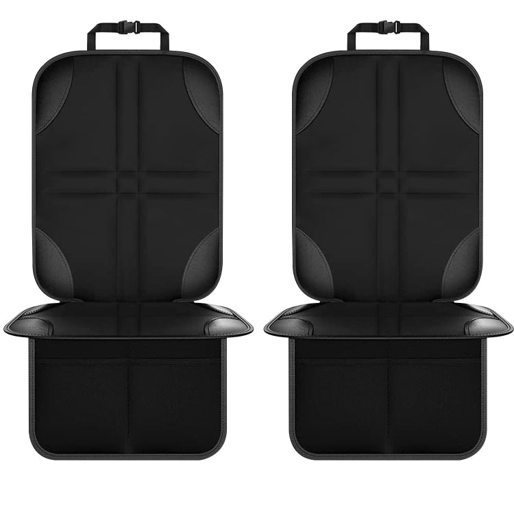 2pcs Child Car Seat Protector Non-Slip Base Material + Waterproof 600D Fabric(Black Line) - Seat Accessories by PMC Jewellery | Online Shopping South Africa | PMC Jewellery | Buy Now Pay Later Mobicred