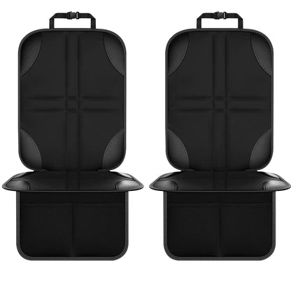 2pcs Child Car Seat Protector Non-Slip Base Material + Waterproof 600D Fabric(Black Line) - Seat Accessories by PMC Jewellery | Online Shopping South Africa | PMC Jewellery | Buy Now Pay Later Mobicred