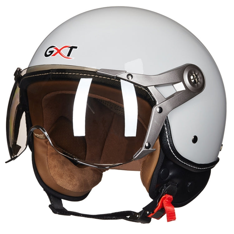 GXT Electric Vehicle Half Cover Helmet Four Seasons Retro Helmet, Size: XL(Cold Gray) - Helmets by GXT | Online Shopping South Africa | PMC Jewellery | Buy Now Pay Later Mobicred