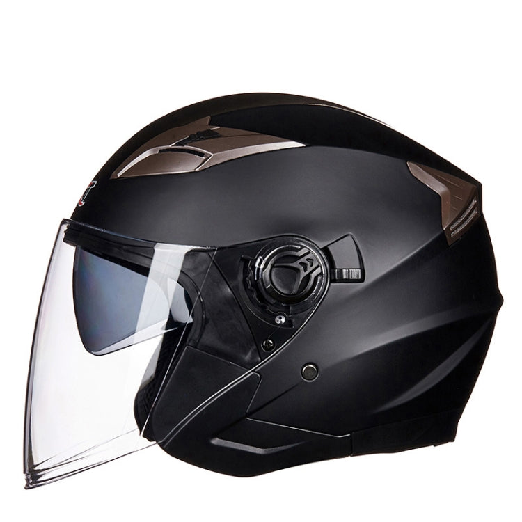 GXT 708 Electric Vehicle Dual Lens Helmet Four Seasons Safety Helmet, Size: XL(Matte Black) - Helmets by GXT | Online Shopping South Africa | PMC Jewellery | Buy Now Pay Later Mobicred