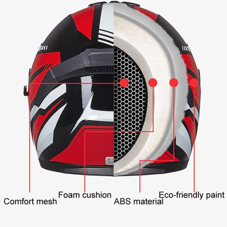 GXT Electric Vehicle Four Seasons Sun Protection & Windshield Double Lens Helmet, Size: XL(Matt Black Blue) - Helmets by GXT | Online Shopping South Africa | PMC Jewellery | Buy Now Pay Later Mobicred