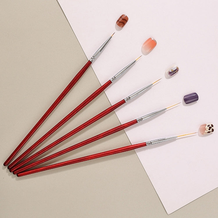 No.5 2.4cm Nail Fine Line Pulling Pen Color Painting Flower Pen Fine Outline Nail Art Pen - Nail Art Equipment by PMC Jewellery | Online Shopping South Africa | PMC Jewellery | Buy Now Pay Later Mobicred