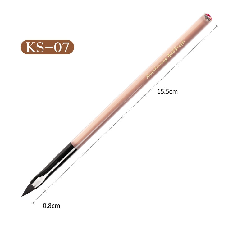 Acrylic Tea Color Pen Brush Beauty Nail Pen Color Painting Drawing Pen Light Therapy Pen(KS07) - Nail Art Equipment by PMC Jewellery | Online Shopping South Africa | PMC Jewellery | Buy Now Pay Later Mobicred