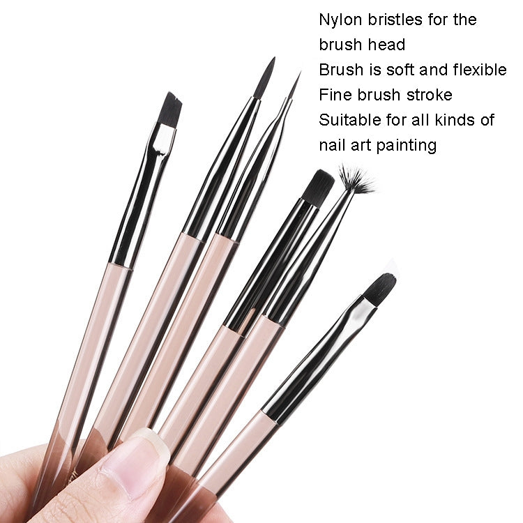 Acrylic Tea Color Pen Brush Beauty Nail Pen Color Painting Drawing Pen Light Therapy Pen(KS07) - Nail Art Equipment by PMC Jewellery | Online Shopping South Africa | PMC Jewellery | Buy Now Pay Later Mobicred