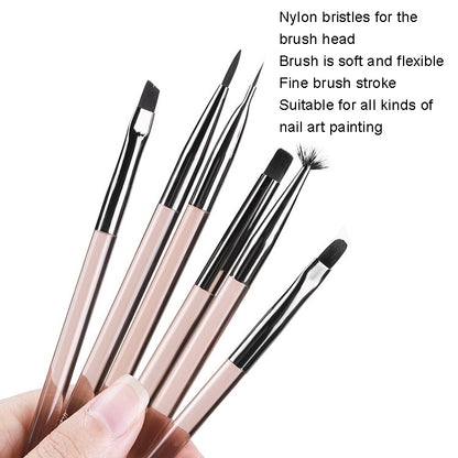 Acrylic Tea Color Pen Brush Beauty Nail Pen Color Painting Drawing Pen Light Therapy Pen(KS03) - Nail Art Equipment by PMC Jewellery | Online Shopping South Africa | PMC Jewellery | Buy Now Pay Later Mobicred