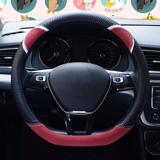 38cm Cute Rabbit Women Cartoon Car Steering Wheel Cover, Color: D Type Black Red - Steering Wheel Accessories by PMC Jewellery | Online Shopping South Africa | PMC Jewellery | Buy Now Pay Later Mobicred