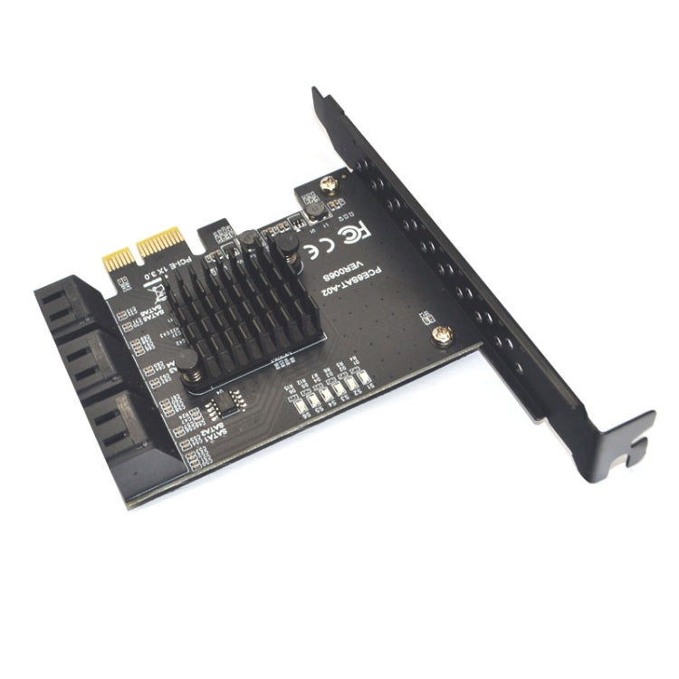 PCIE 1X To 6 Port SATA 3.0 Adapter Expansion Card ASMedia ASM1166 Converter - Add-on Cards by PMC Jewellery | Online Shopping South Africa | PMC Jewellery | Buy Now Pay Later Mobicred