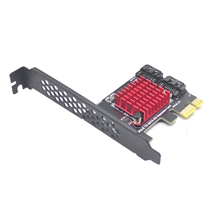 PCI-E 1X GEN3 To SATA3.0 Expansion Card 2 Ports 6Gbps Transfer Expansion IPFS Hard Disk - Add-on Cards by PMC Jewellery | Online Shopping South Africa | PMC Jewellery | Buy Now Pay Later Mobicred