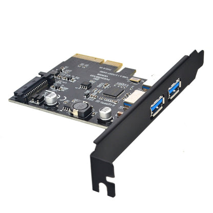 USB3.2 Expansion Card GEN2 Type-A Port ASMedia ASM3142 Transfer 10Gbps(Black) - Card Adapter by PMC Jewellery | Online Shopping South Africa | PMC Jewellery | Buy Now Pay Later Mobicred