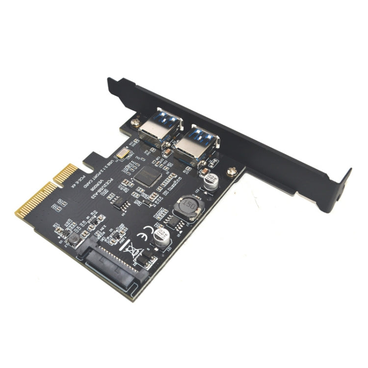 USB3.2 Expansion Card GEN2 Type-A Port ASMedia ASM3142 Transfer 10Gbps(Black) - Card Adapter by PMC Jewellery | Online Shopping South Africa | PMC Jewellery | Buy Now Pay Later Mobicred