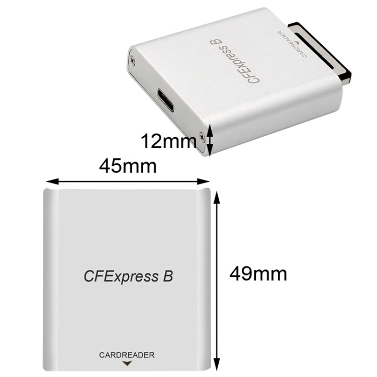 10G High Speed USB3.2 Z6/Z7 1DX3 Wiring CFEXPRESS Card Reader With C-C Line -  by PMC Jewellery | Online Shopping South Africa | PMC Jewellery | Buy Now Pay Later Mobicred