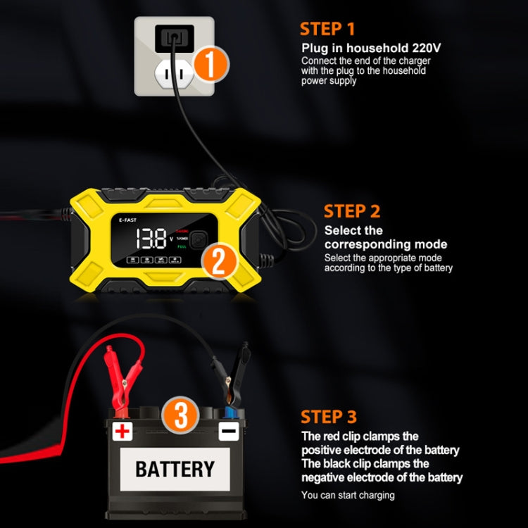 E-FAST 12V Motorcycle Car Battery Emergency Start Charger(EU Plug) - Power Bank by E-FAST | Online Shopping South Africa | PMC Jewellery