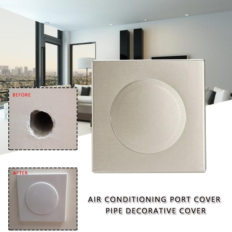 Square Air Conditioning Hole Decoration Cover Wall Hole Plug, Style: 9cm Gold - Furniture Accessories by PMC Jewellery | Online Shopping South Africa | PMC Jewellery