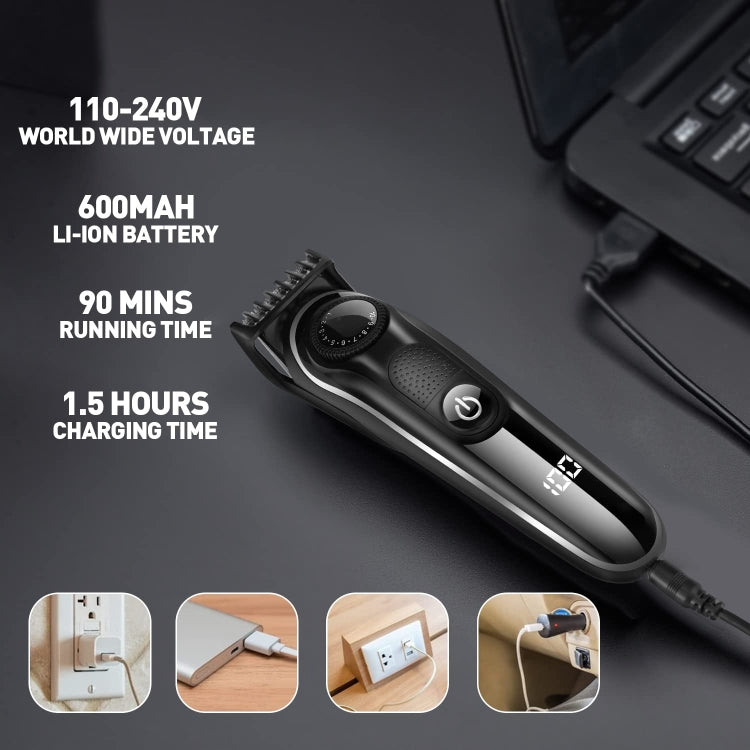 5 In 1 Men Multi-functional Haircut Carving Electric Shaver Reciprocating Shaver Set With Storage Bag - Hair Trimmer by PMC Jewellery | Online Shopping South Africa | PMC Jewellery | Buy Now Pay Later Mobicred