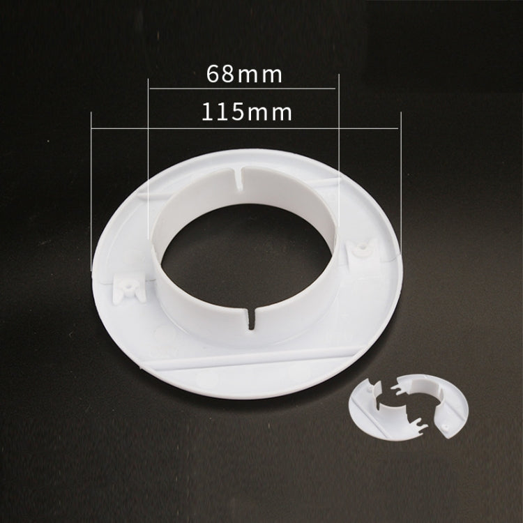 68mm Split Air Conditioning Wall Hole Decorative Cover Plug - Furniture Accessories by PMC Jewellery | Online Shopping South Africa | PMC Jewellery