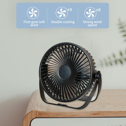 3-in-1 Electric Fan Wall Mounted Desktop Quiet Brushless Turbine Mini Fan, Style: Rechargeable(White) - Electric Fans by PMC Jewellery | Online Shopping South Africa | PMC Jewellery | Buy Now Pay Later Mobicred