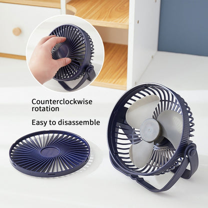 3-in-1 Electric Fan Wall Mounted Desktop Quiet Brushless Turbine Mini Fan, Style: Rechargeable(White) - Electric Fans by PMC Jewellery | Online Shopping South Africa | PMC Jewellery | Buy Now Pay Later Mobicred