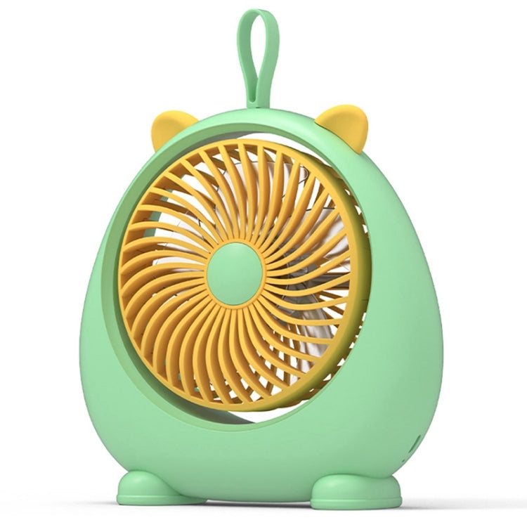 Dormitory Portable Animal Ear Desktop Electric Fan, Style: Directly Inserted Version Green - Electric Fans by PMC Jewellery | Online Shopping South Africa | PMC Jewellery | Buy Now Pay Later Mobicred