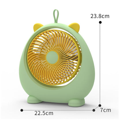 Dormitory Portable Animal Ear Desktop Electric Fan, Style: Directly Inserted Version Green - Electric Fans by PMC Jewellery | Online Shopping South Africa | PMC Jewellery | Buy Now Pay Later Mobicred