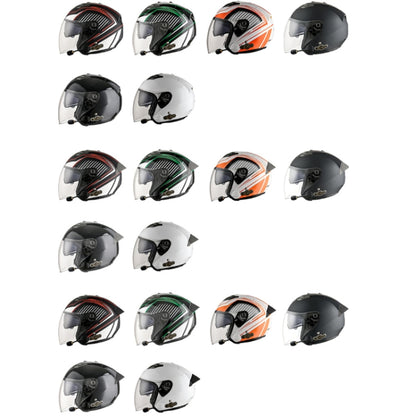 KUQIBAO Motorcycle Smart Bluetooth Sun Protection Double Lens Safety Helmet, Size: XXL(Bright Black Phantom Fiber+Black Tail) - Helmets by KUQIBAO | Online Shopping South Africa | PMC Jewellery | Buy Now Pay Later Mobicred