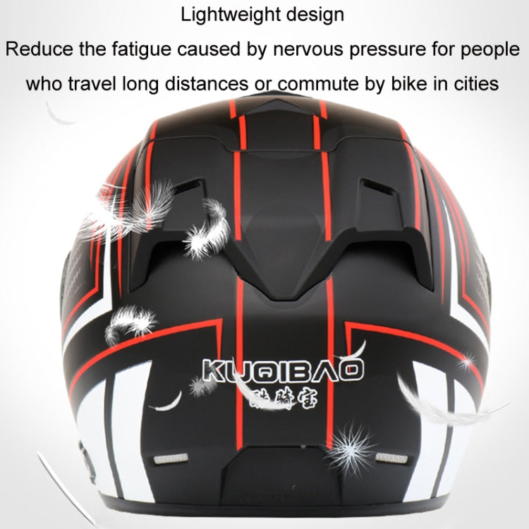 KUQIBAO Motorcycle Smart Bluetooth Sun Protection Double Lens Safety Helmet, Size: M(Matte Black Phantom Fiber) - Helmets by KUQIBAO | Online Shopping South Africa | PMC Jewellery | Buy Now Pay Later Mobicred