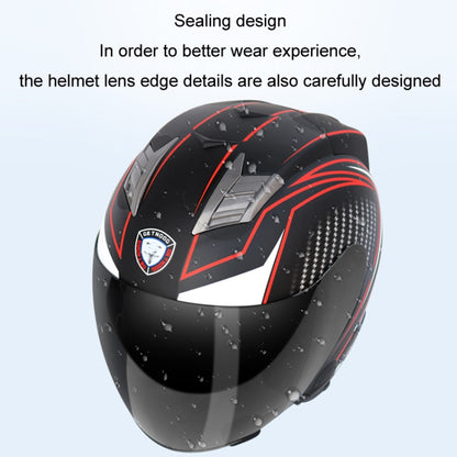 KUQIBAO Motorcycle Smart Bluetooth Sun Protection Double Lens Safety Helmet, Size: XXL(White) - Helmets by KUQIBAO | Online Shopping South Africa | PMC Jewellery | Buy Now Pay Later Mobicred