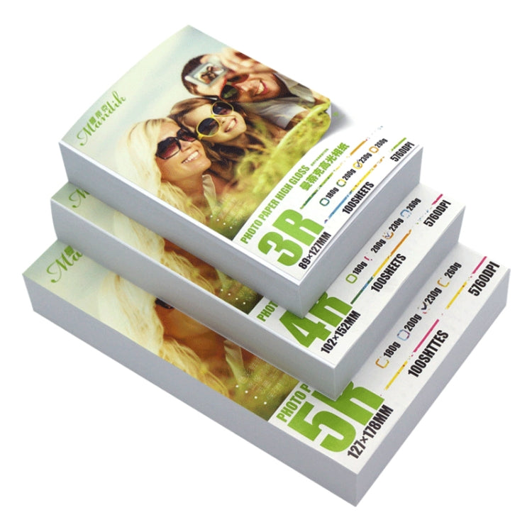 Mandik 3R 5-Inch One Side Glossy Photo Paper For Inkjet Printer Paper Imaging Supplies, Spec: 230gsm 500 Sheets - Printer Accessories by PMC Jewellery | Online Shopping South Africa | PMC Jewellery | Buy Now Pay Later Mobicred