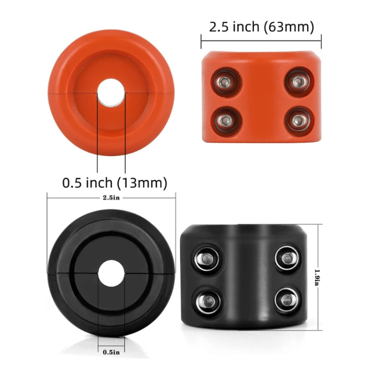 Anti-Abrasion Rubber Plug For Towing Hook Compatible With KFI/ATV Stranded Cables(Red) - Towing Bars by PMC Jewellery | Online Shopping South Africa | PMC Jewellery | Buy Now Pay Later Mobicred