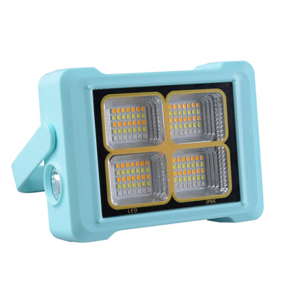 Solar Flood Light Portable Flashlight Emergency Work Light(Blue) - Floodlights by PMC Jewellery | Online Shopping South Africa | PMC Jewellery