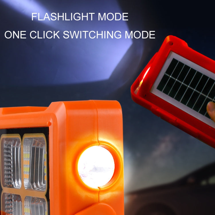 Solar Flood Light Portable Flashlight Emergency Work Light(Blue) - Floodlights by PMC Jewellery | Online Shopping South Africa | PMC Jewellery