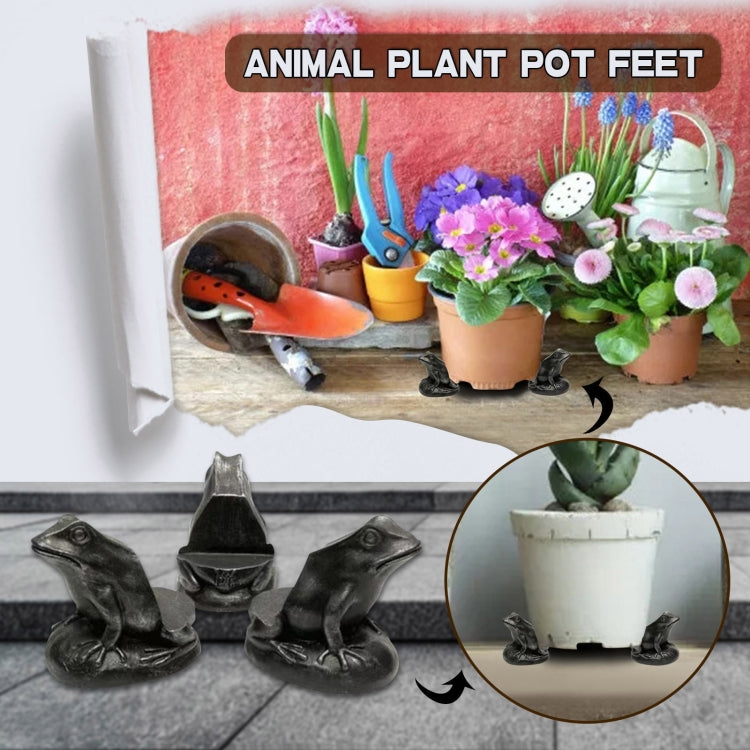 3pcs/set Flower Pot Feet Stand Animal Shape Resin Plant Pots Risers Pad(Poodle) - Yard & Garden Decor by PMC Jewellery | Online Shopping South Africa | PMC Jewellery