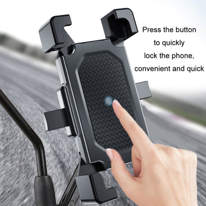 Shockproof Motorcycle Mobile Phone Holder Outdoor Bike Navigation Holder, Model: Handlebars - Holder by PMC Jewellery | Online Shopping South Africa | PMC Jewellery | Buy Now Pay Later Mobicred