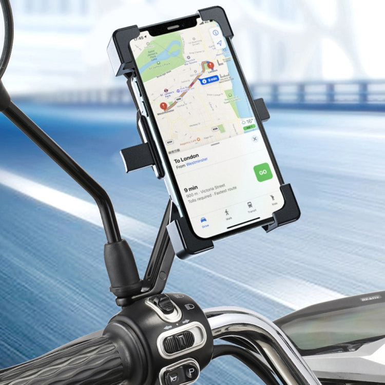 Shockproof Motorcycle Mobile Phone Holder Outdoor Bike Navigation Holder, Model: Handlebars - Holder by PMC Jewellery | Online Shopping South Africa | PMC Jewellery | Buy Now Pay Later Mobicred