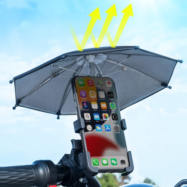 Motorcycle Waterproof Sunshade Umbrella Mobile Phone Navigation Bracket(Rearview Mirror) - Holder by PMC Jewellery | Online Shopping South Africa | PMC Jewellery | Buy Now Pay Later Mobicred