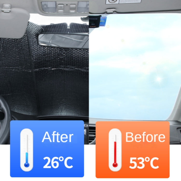 140x75cm Car Front Windshield Sun Protection Heat Insulation Foldable Sunshade - Window Foils & Solar Protection by PMC Jewellery | Online Shopping South Africa | PMC Jewellery