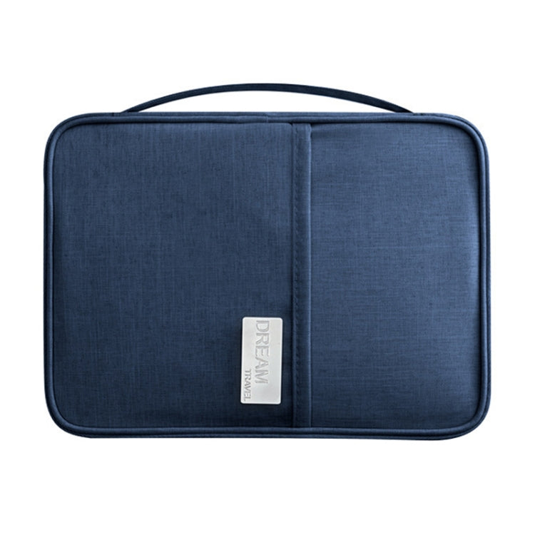 Travel Waterproof Dustproof Portable Passport Document Bag, Color: Navy Blue Large - Card & Passport Bags by PMC Jewellery | Online Shopping South Africa | PMC Jewellery