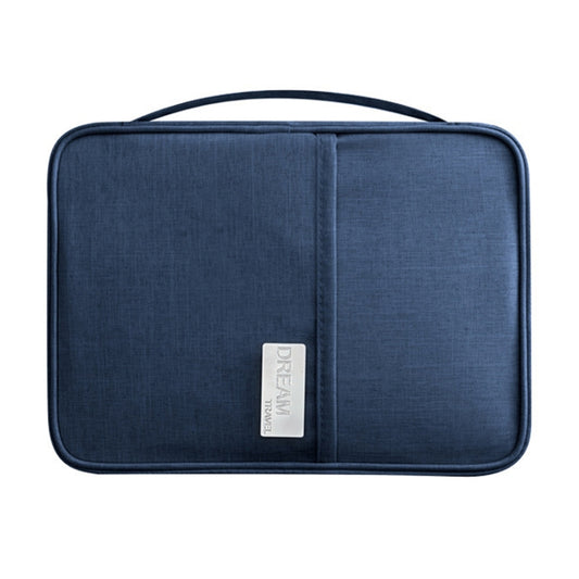 Travel Waterproof Dustproof Portable Passport Document Bag, Color: Navy Blue Large - Card & Passport Bags by PMC Jewellery | Online Shopping South Africa | PMC Jewellery