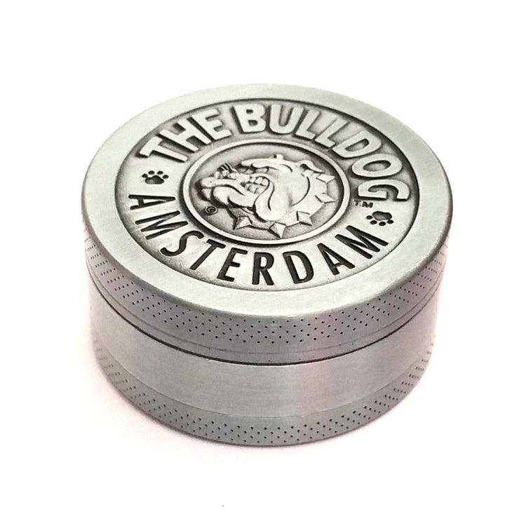 50mm  Bulldog Grinder Tobacco Herb Zinc Alloy Grinders, Spec: 3-layer Ancient Silver - Cigarette Box & Ashtrays by PMC Jewellery | Online Shopping South Africa | PMC Jewellery