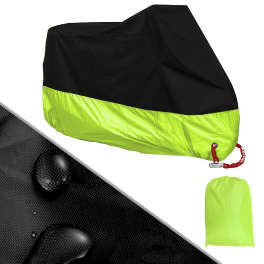 190T Motorcycle Rain Covers Dustproof Rain UV Resistant Dust Prevention Covers, Size: L(Black and Fluorescence Green) - Protective Gear by PMC Jewellery | Online Shopping South Africa | PMC Jewellery | Buy Now Pay Later Mobicred