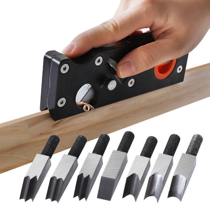 Woodworking Multi-Angle Chamfering Adjustable Depth Hand Planer, Color: Black - Wood Planers by PMC Jewellery | Online Shopping South Africa | PMC Jewellery