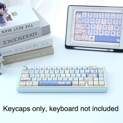 66 Keys 5-sided Heat Rise PBT Personalized Keycaps(Blue) - Silicone / Sticker by PMC Jewellery | Online Shopping South Africa | PMC Jewellery | Buy Now Pay Later Mobicred