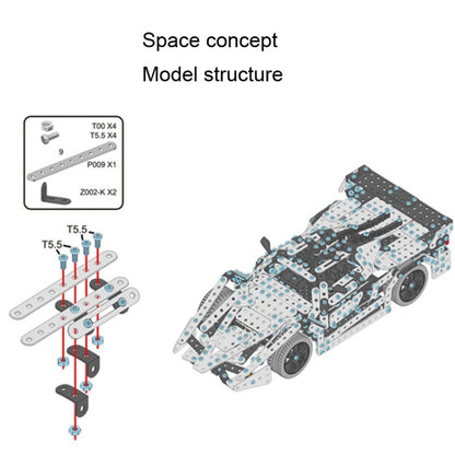 Assembly Metal Car Model Intelligence Handmade Assembly Toy Building Block - Building Blocks by PMC Jewellery | Online Shopping South Africa | PMC Jewellery