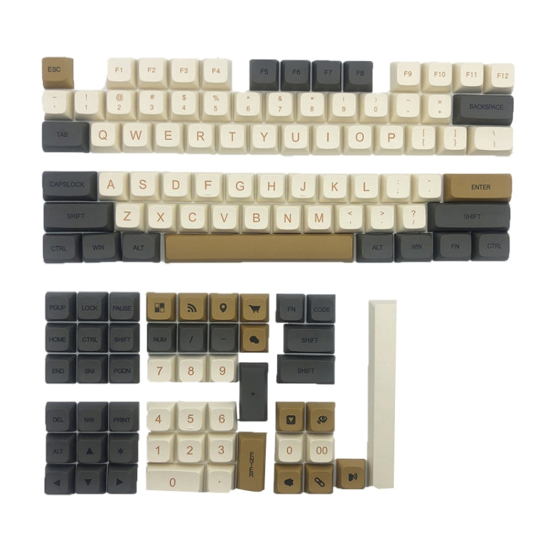 Micromio 125 Keys Sublimation Mechanical Keyboard PBT Keycaps - Silicone / Sticker by PMC Jewellery | Online Shopping South Africa | PMC Jewellery | Buy Now Pay Later Mobicred