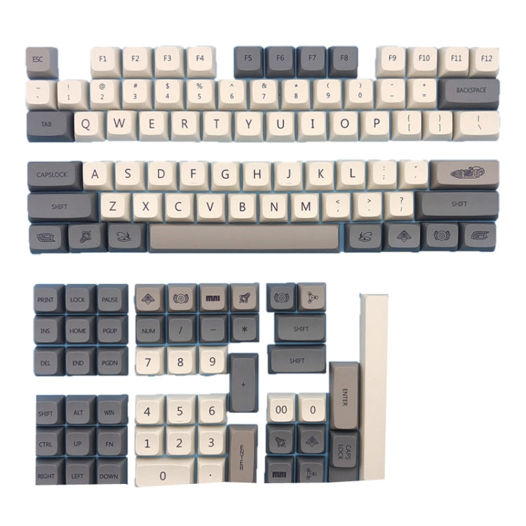 Revelation 125 Keys Sublimation Mechanical Keyboard PBT Keycaps - Silicone / Sticker by PMC Jewellery | Online Shopping South Africa | PMC Jewellery | Buy Now Pay Later Mobicred