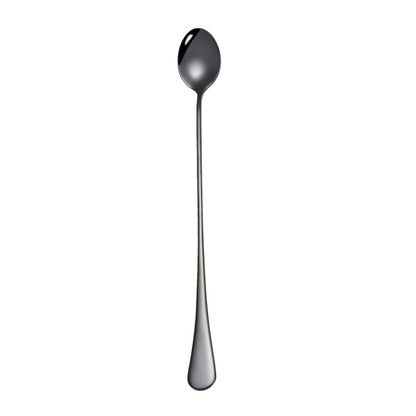 304 Stainless Steel Long Handle Thickened Pointed Spoon Coffee Ice Drink Mixing Spoon, Color: Titanium Black - Cutlery Sets by PMC Jewellery | Online Shopping South Africa | PMC Jewellery | Buy Now Pay Later Mobicred