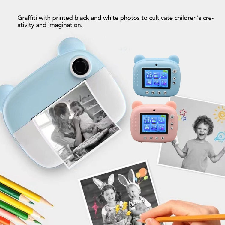 Children Instant Print Camera 1080P 2.4-Inch IPS Screen Dual Lens Photography Camera(Blue) - Children Cameras by PMC Jewellery | Online Shopping South Africa | PMC Jewellery | Buy Now Pay Later Mobicred