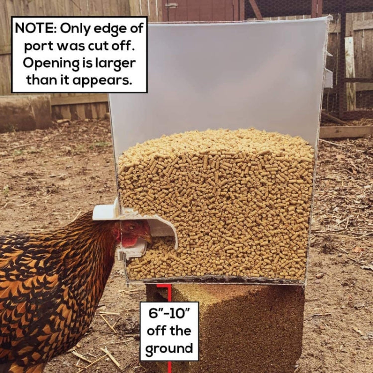 DIY Chicken Feeders Automatic Poultry Feeders Kit For Buckets, Barrels, Troughs, Spec: 6pcs/set Orange - Food Bowls by PMC Jewellery | Online Shopping South Africa | PMC Jewellery