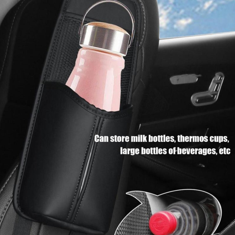 Car Seat Leather Multifunctional Tissue Water Cup Storage Hanging Bag(Black) - Stowing Tidying by PMC Jewellery | Online Shopping South Africa | PMC Jewellery | Buy Now Pay Later Mobicred