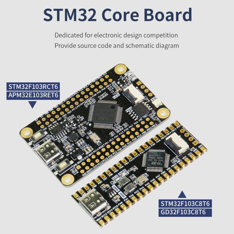 Yahboom MCU RCT6 Development Board STM32 Experimental Board ARM System Core Board, Specification: STM32F103RCT6 - Arduino Nucleo Accessories by Yahboom | Online Shopping South Africa | PMC Jewellery | Buy Now Pay Later Mobicred